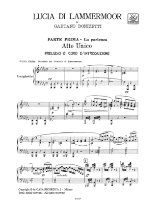 Lucia Di Lamermoor. Edition Reliée - DONIZETTI - Partition - Opéras